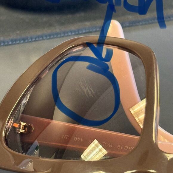 Damaged/Store Return Prada 0PR 08VS ROL0A6 Cat Walk Brown/Spotted Gradient Catey - Picture 2 of 6